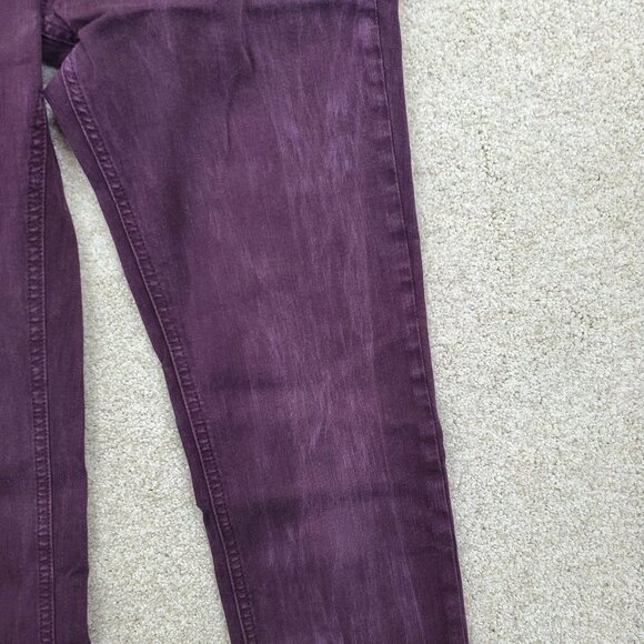 Rag & Bone Womens Purple Mid Rise Skinny Leg Jeans Sz 28 Stretch Denim Pants - Picture 4 of 12